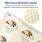 Avery Pearlized Ivory Round Labels with Sure Feed Technology, Print-to-the-Edge, 1-5/8" diameter